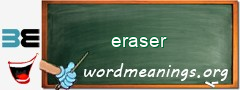 WordMeaning blackboard for eraser